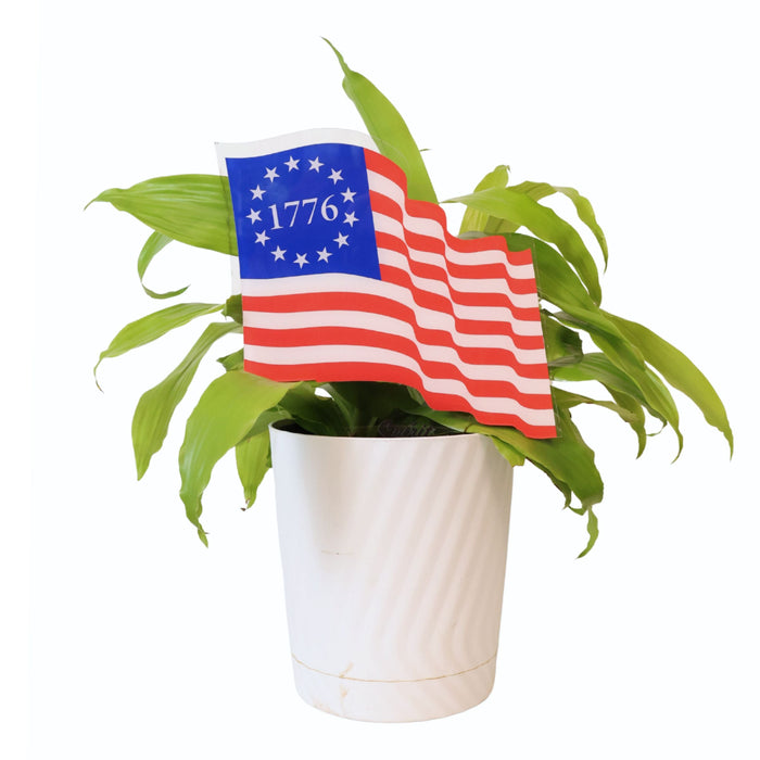 1776 American Flag Outdoor Garden Sign