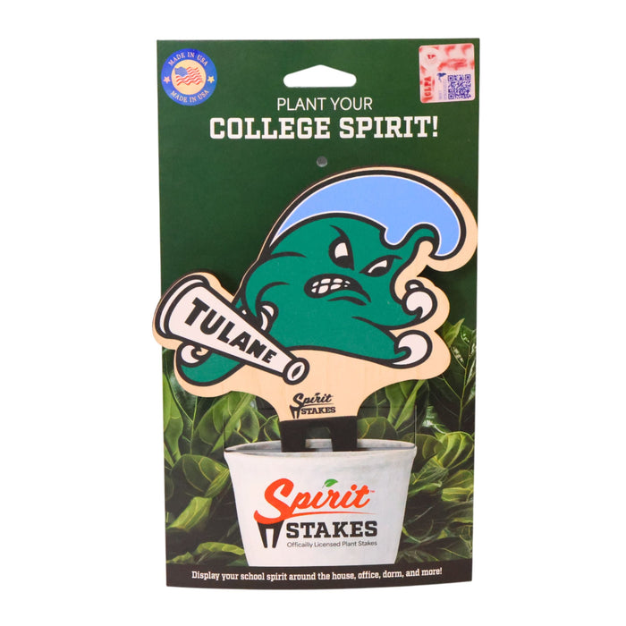 Tulane Rolling Green Wave Color Plant Stake