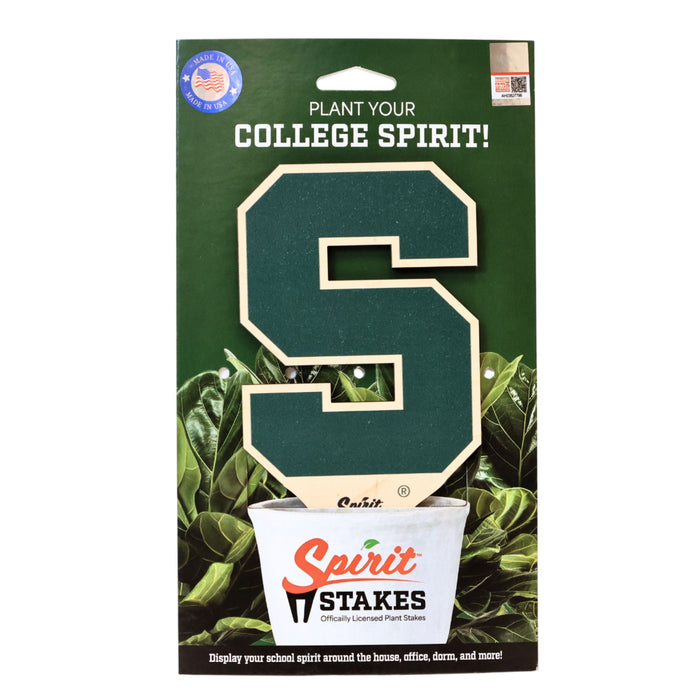 Michigan State Block S Color Plant Stake