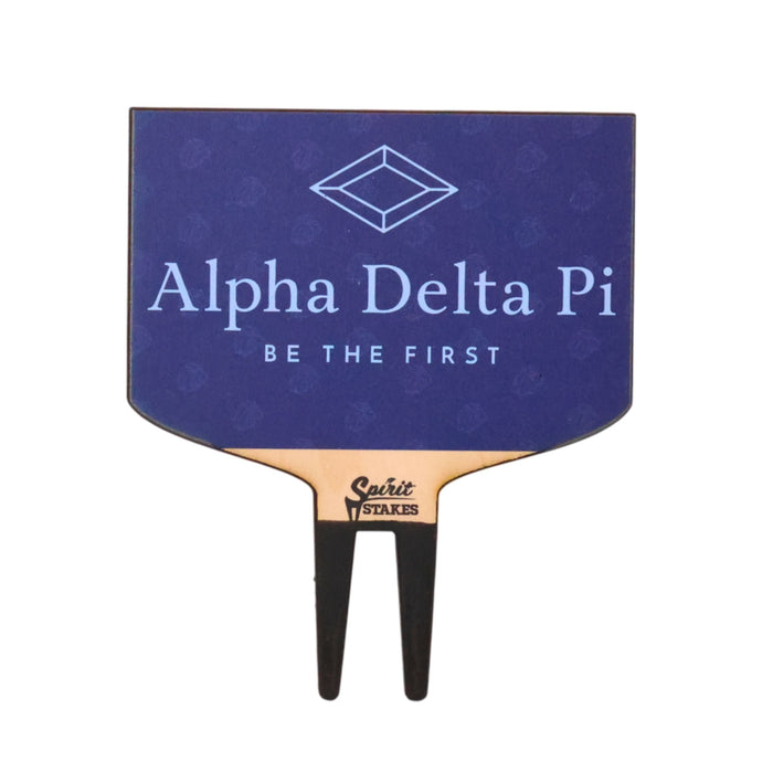 Alpha Delta Pi Motto Color Plant Stake