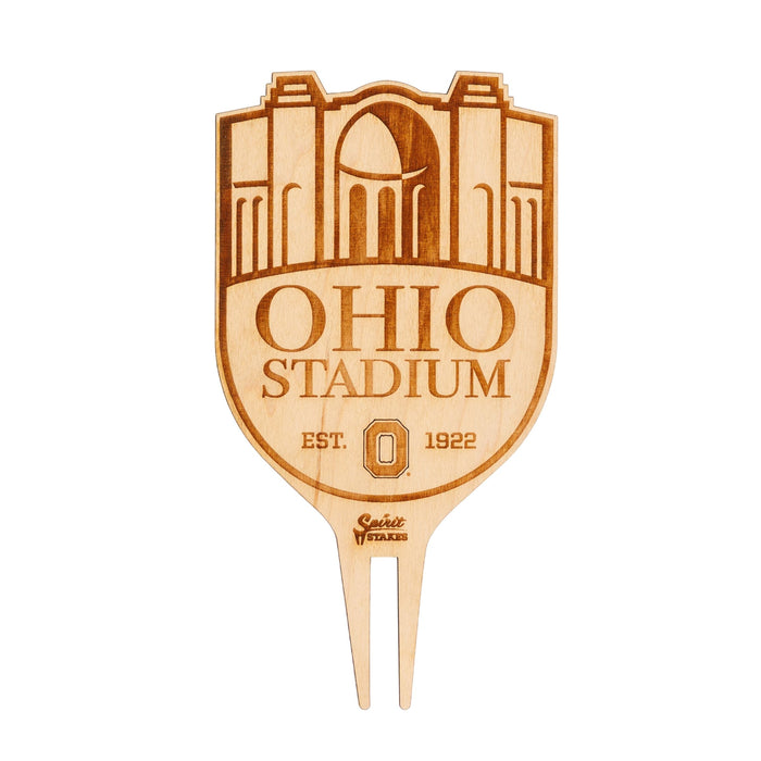 The Ohio State University Stadium Natural Wood Plant Stake