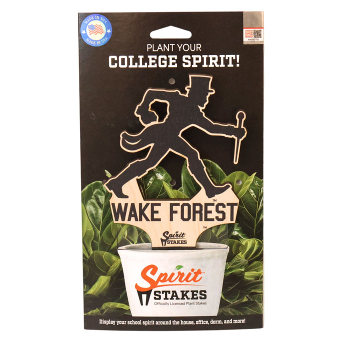 Wake Forest University Deacon Sillouette Plant Stake