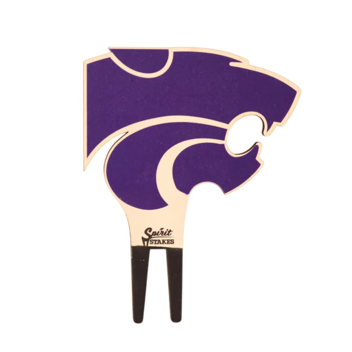 Kansas State Wildcat Head Color Plant Stake
