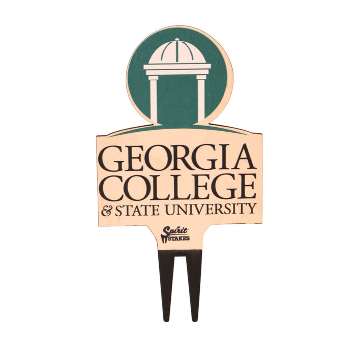 Georgia College Logo Color Plant Stake