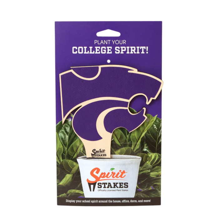 Kansas State Wildcat Head Color Plant Stake