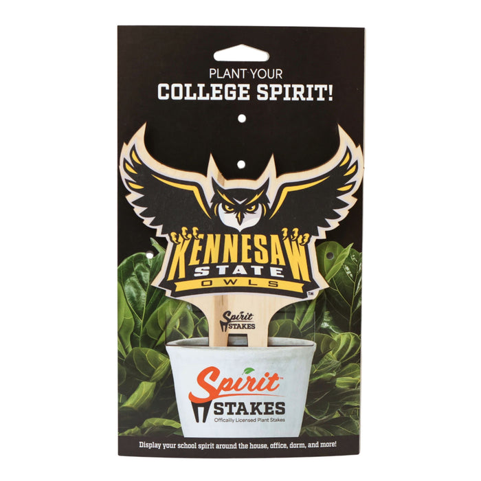Kennesaw State University Owl Color Plant Stake