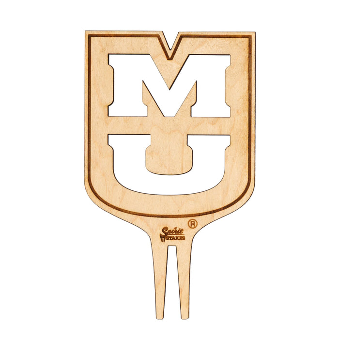 University of Missouri "MU" Natural Wood Plant Stake