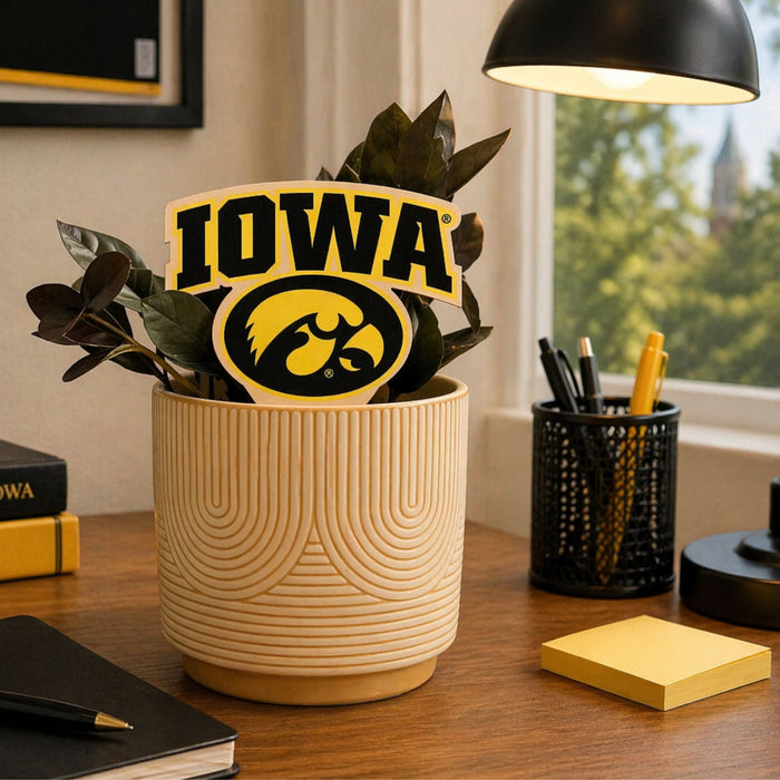 Iowa Logo Color Plant Stake