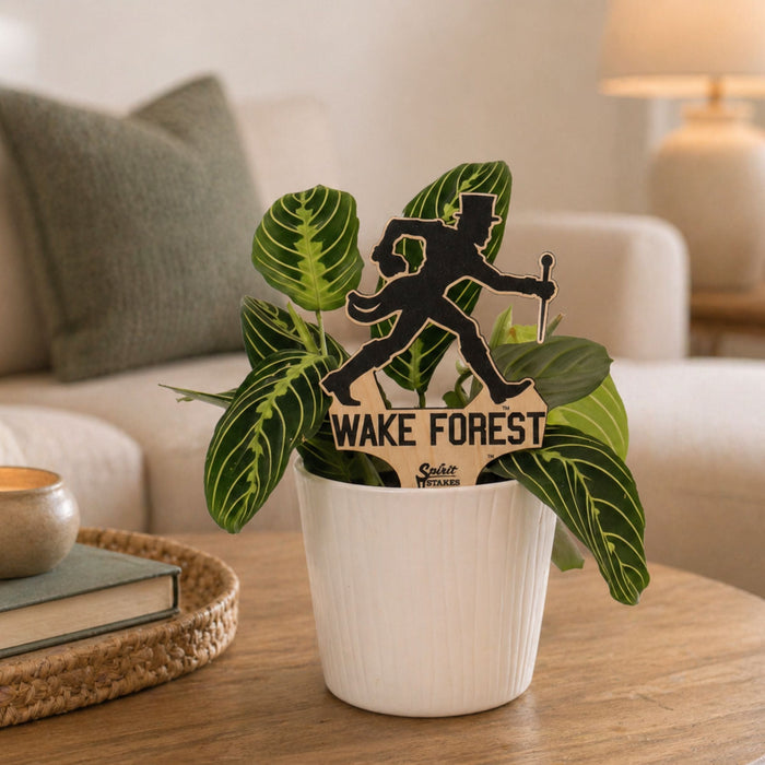 Wake Forest University Deacon Sillouette Plant Stake