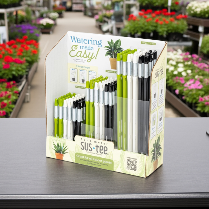 SUStee Aquameter - 108pc - Retail Merchandiser, 36 each Small, Medium, Large