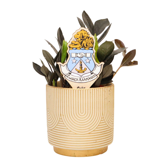 Alpha Delta Pi Crest Color Plant Stake