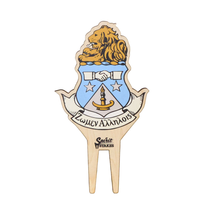 Alpha Delta Pi Crest Color Plant Stake