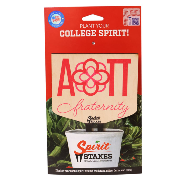 Alpha Omicron Pi Fraternity Color Plant Stake