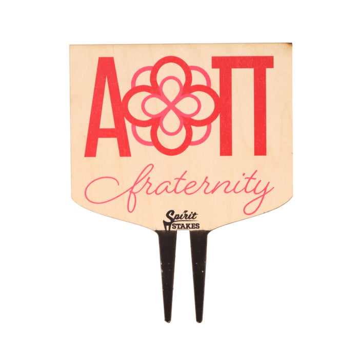 Alpha Omicron Pi Fraternity Color Plant Stake