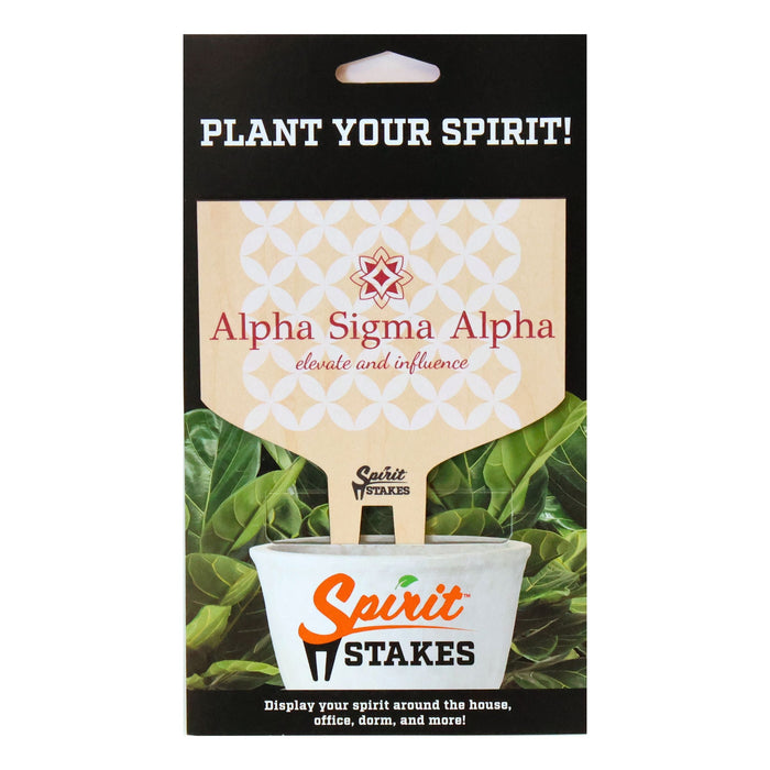 Alpha Sigma Alpha Motto Color Plant Stake