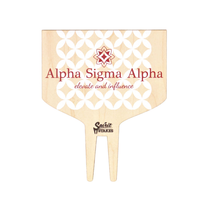 Alpha Sigma Alpha Motto Color Plant Stake