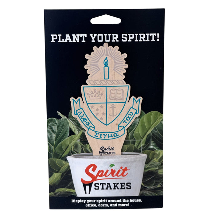 Alpha Sigma Tau Crest Color Plant Stake