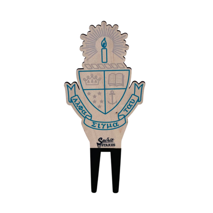 Alpha Sigma Tau Crest Color Plant Stake