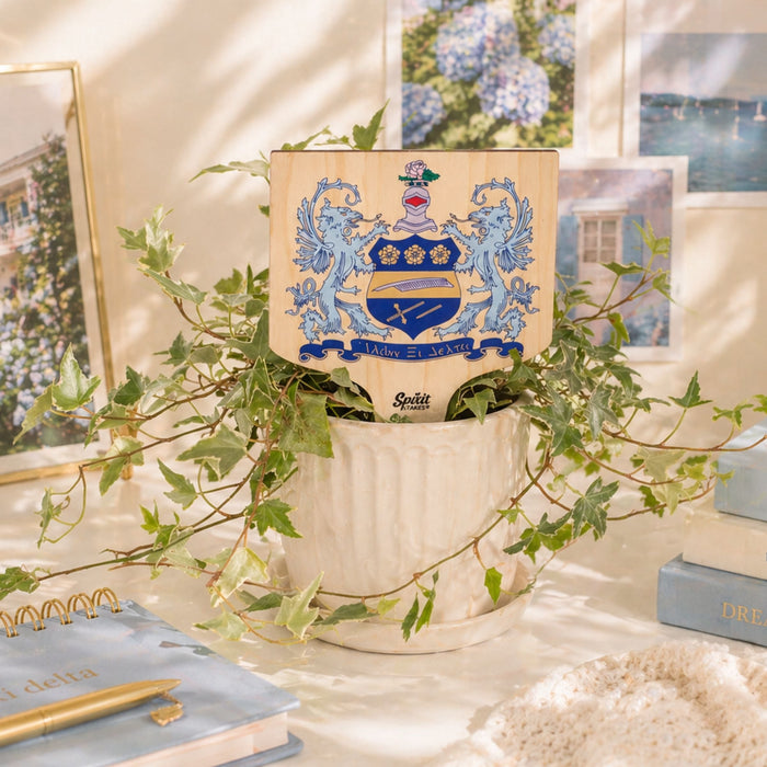 Alpha Xi Delta Crest Color Plant Stake