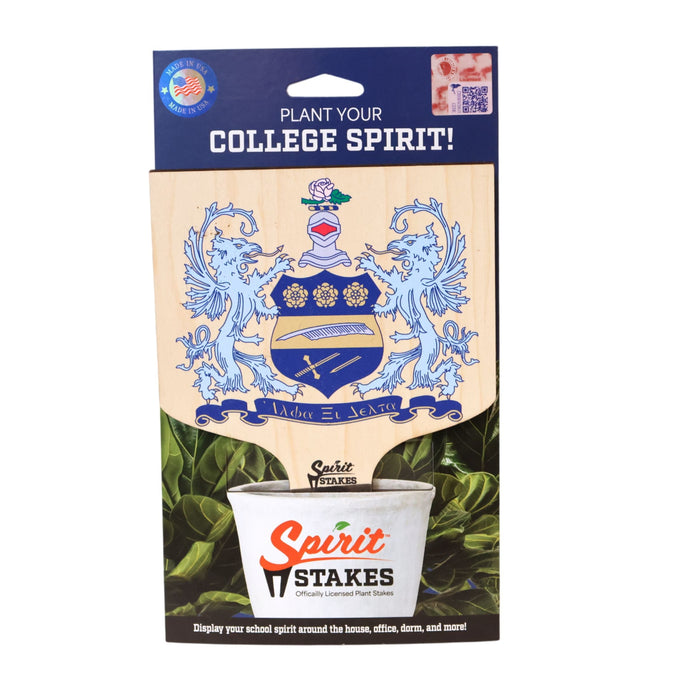Alpha Xi Delta Crest Color Plant Stake