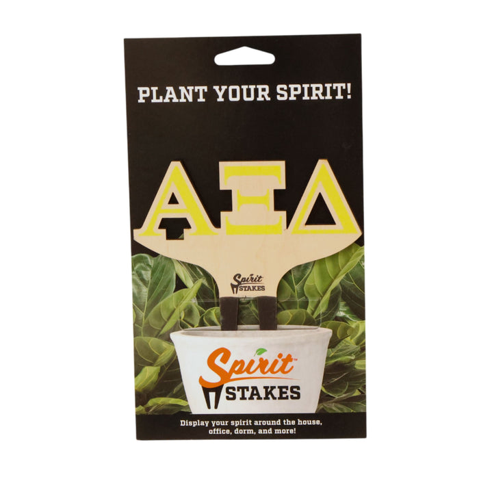 Alpha Xi Delta Letters Color Plant Stake