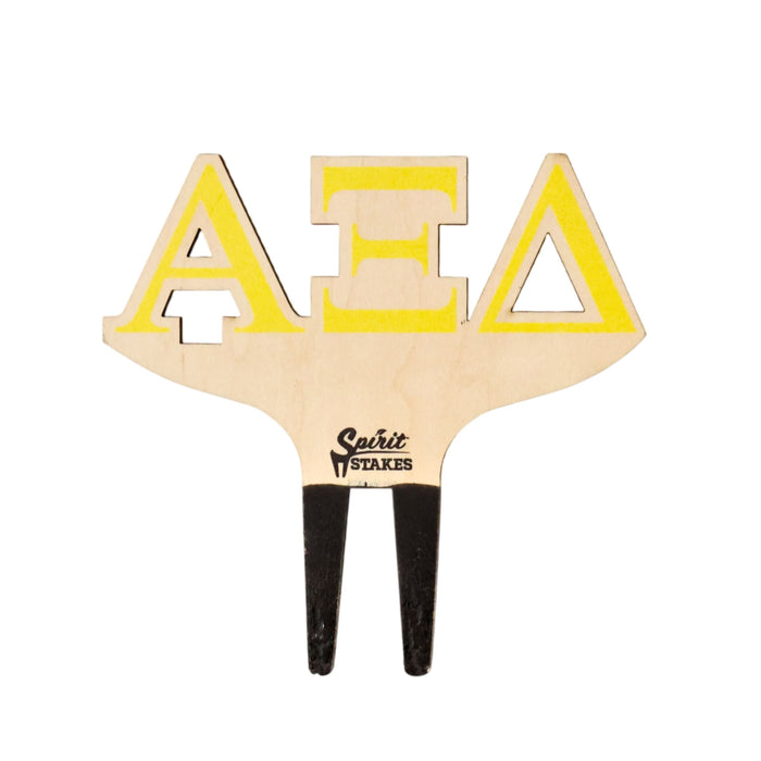 Alpha Xi Delta Letters Color Plant Stake