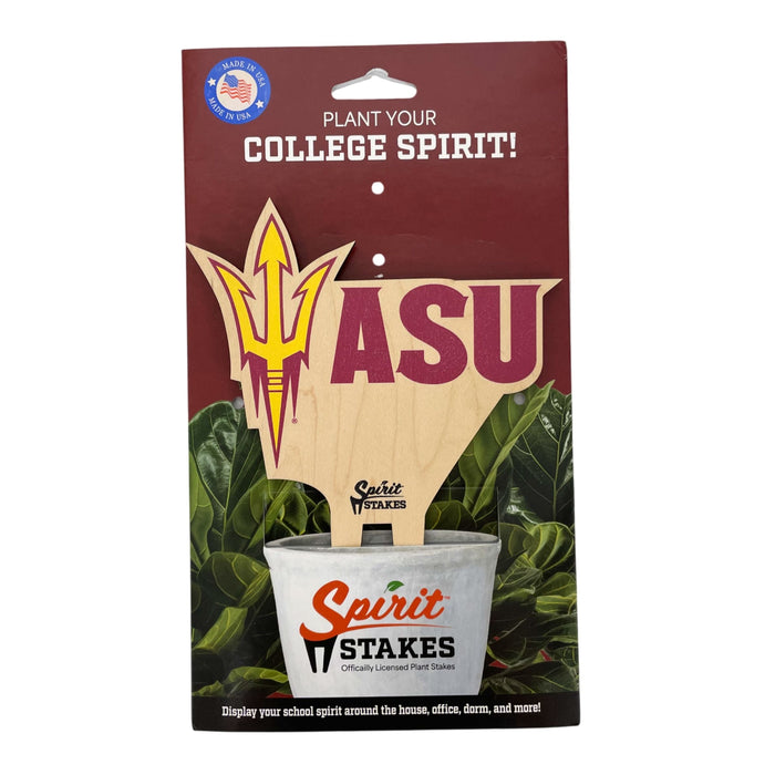 Arizona State Logo Color Plant Stake