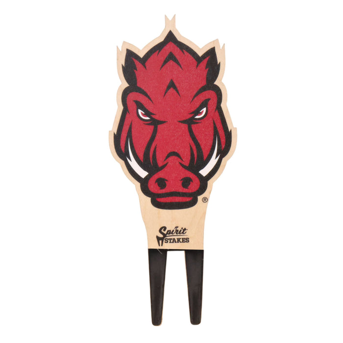 University of Arkansas Razorback Head Color Plant Stake