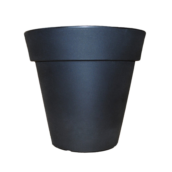 Black Classic Planter - Short Round