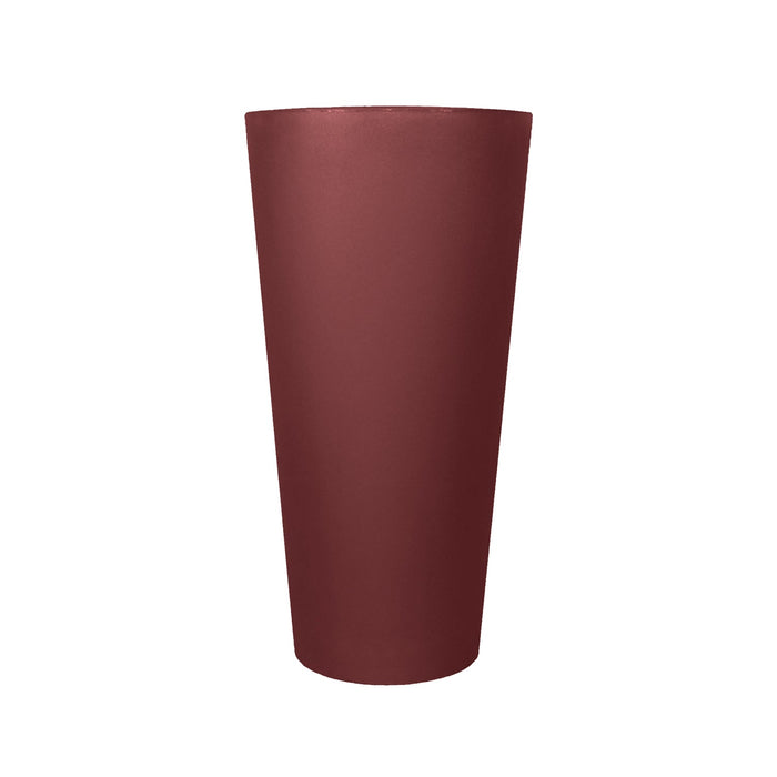 Oxblood Cosmopolitan Planter - Tall Round