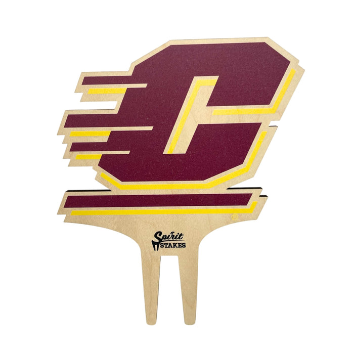 Central Michigan Logo Color Plant Stake