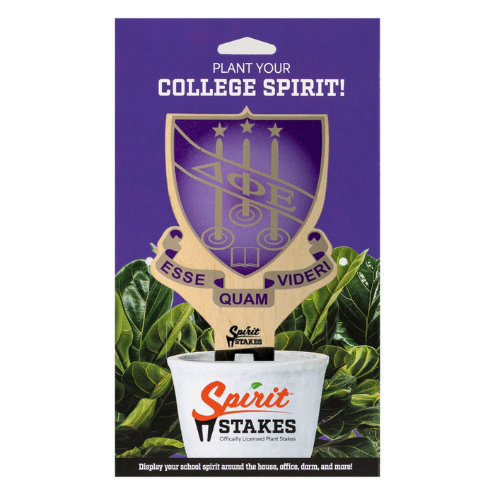 Delta Phi Epsilon Crest Color Plant Stake