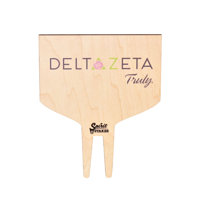 Delta Zeta Sign Color Plant Stake