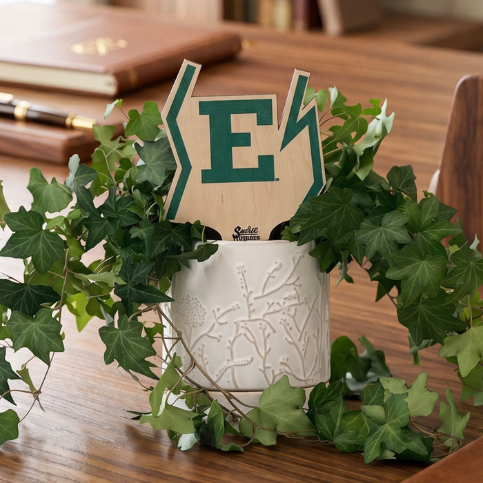 Eastern Michigan University Athletic Logo Color Plant Stake