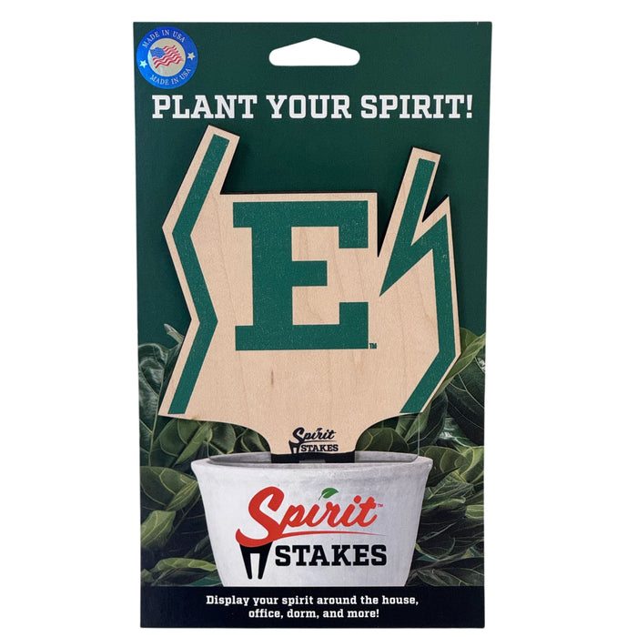Eastern Michigan University Athletic Logo Color Plant Stake