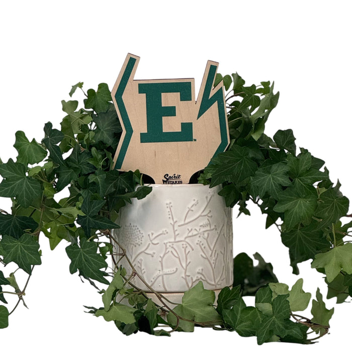 Eastern Michigan University Athletic Logo Color Plant Stake