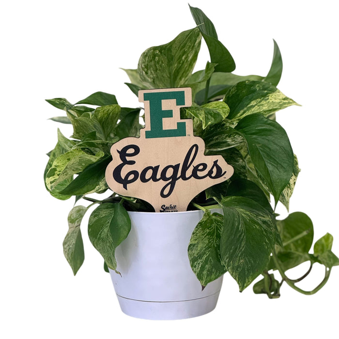 Eastern Michigan University Logo Color Plant Stake