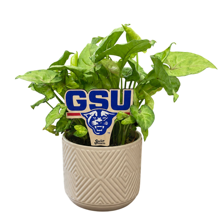 Georgia State 'GSU' Color Plant Stake