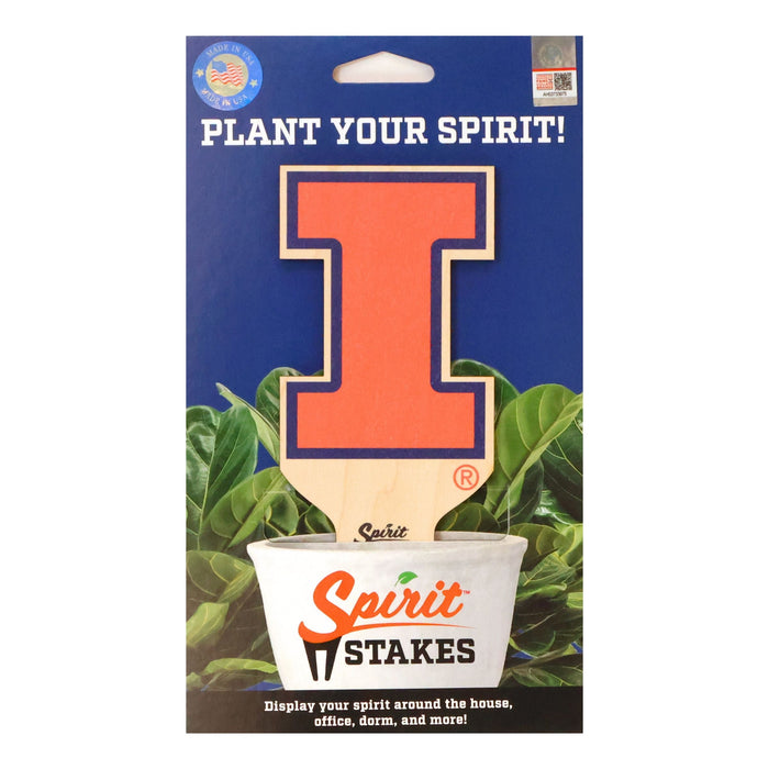 University of Illinois Block I Color Plant Stake