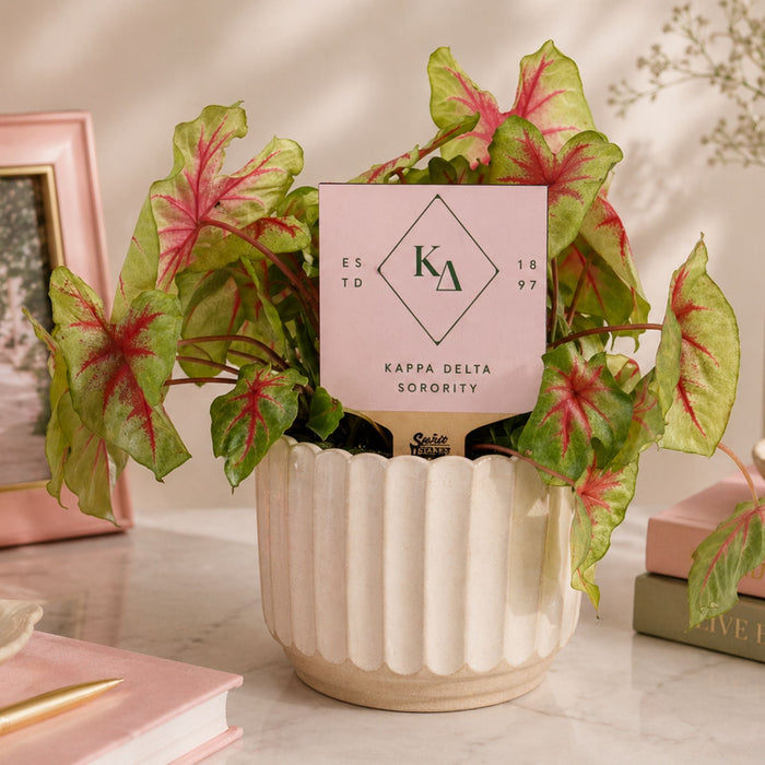 Kappa Delta Sorority Color Plant Stake