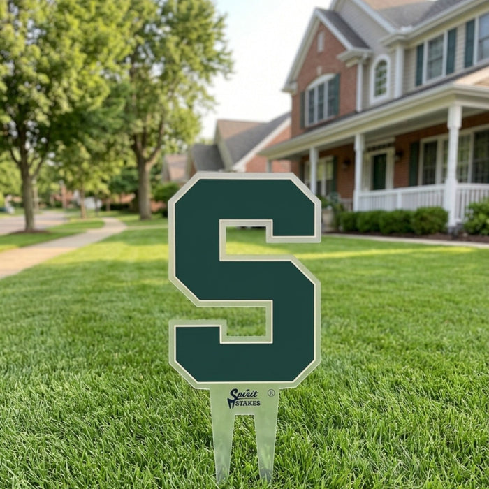 Michigan State Block S Garden Sign
