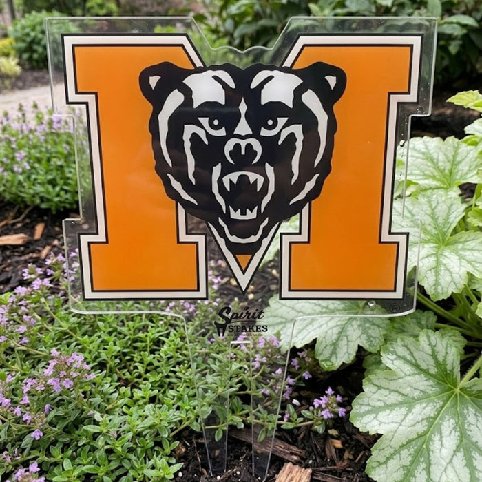 Mercer Block M Color Garden Sign