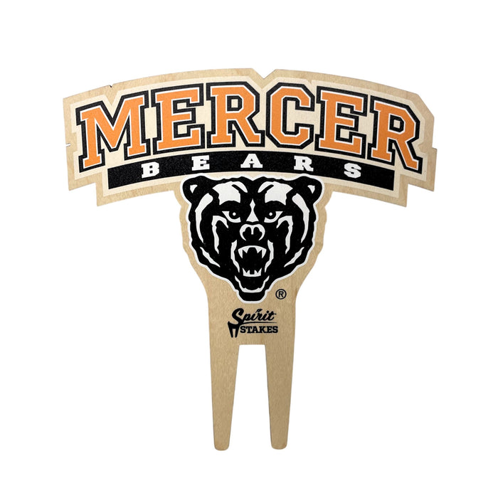 Mercer Bears Color Plant Stake