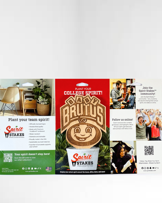 The Ohio State University Baby Brutus Natural Wood Plant Stake
