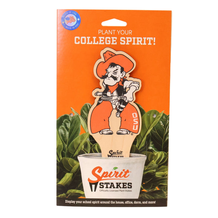 Oklahoma State Pistol Pete Color Plant Stake