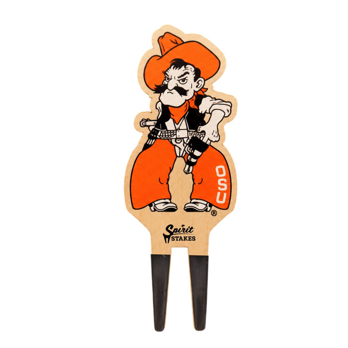 Oklahoma State Pistol Pete Color Plant Stake