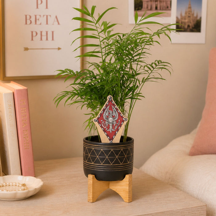 Pi Beta Phi Crest Color Plant Stake