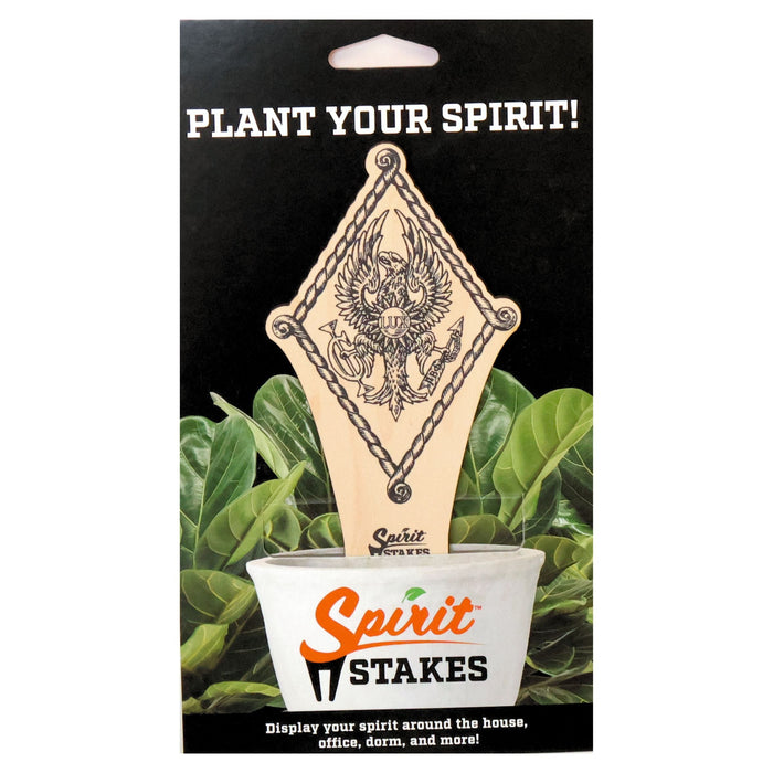 Pi Beta Phi Crest Natural Wood Plant Stake