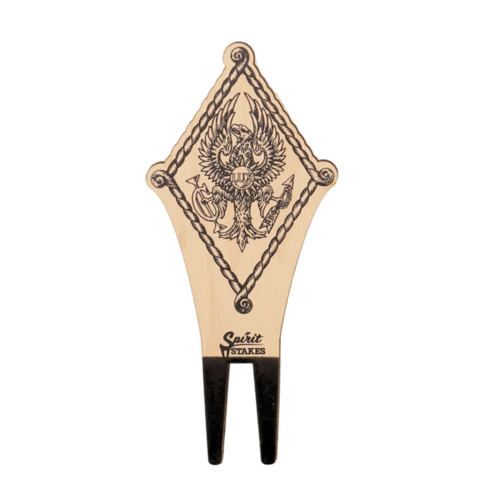 Pi Beta Phi Crest Natural Wood Plant Stake