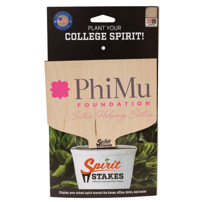 Phi Mu Motto Color Plant Stake